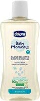 Chicco Baby Moments Șampon delicat pentru păr și corp 92% ingrediente naturale 200 ml