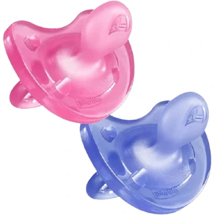 Chicco All-Silicone Pacifier All-Silicone Physio Soft Girl 16-36m 2 pcs