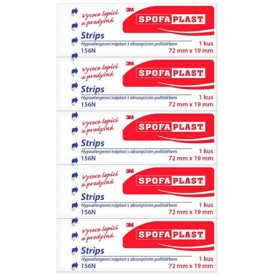 Spofaplast 3M patch 72x19mm 5 pz.