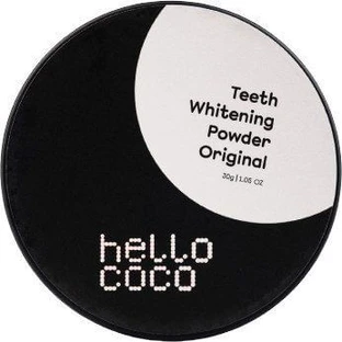 hello coco Charbon actif blanchissant pour les dents Original 30 g