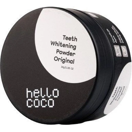hello coco Charbon actif blanchissant pour les dents Original 30 g