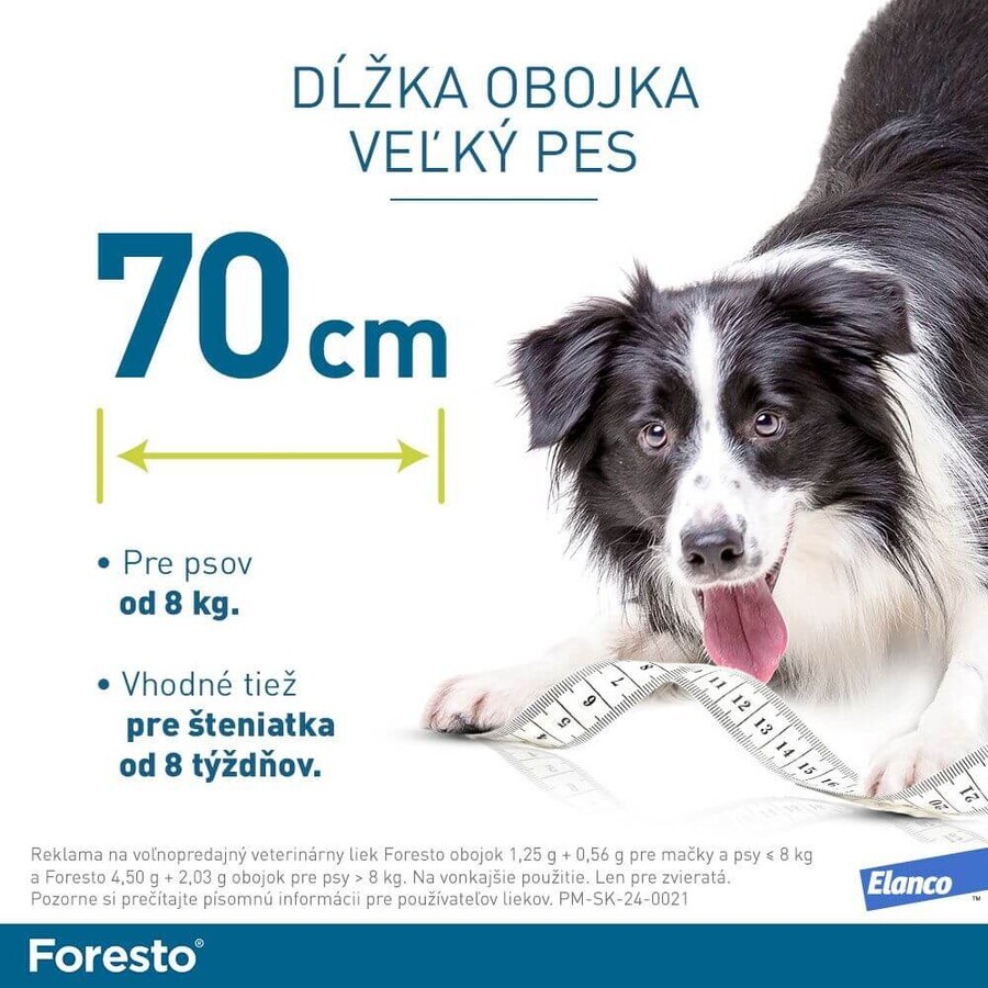 Foresto Collar for dogs over 8 kg 70 cm