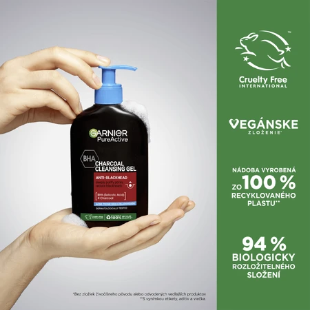 Garnier Pure Active Anti-Blackhead Cleansing Gel 250 ml