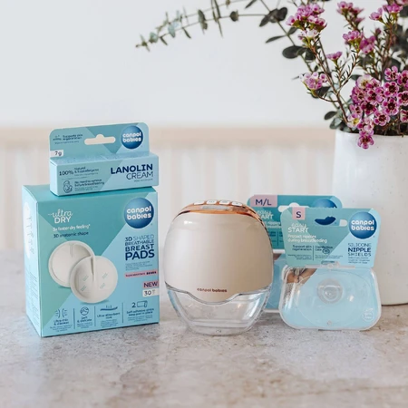 Extractor de leche eléctrico manos libres para sujetador de bebés Canpol