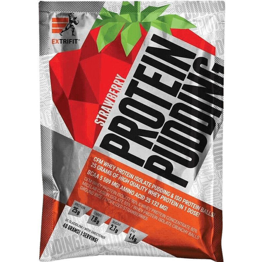 Extrifit Bolsitas de Pudín Proteico de Fresa 10 x 40 g