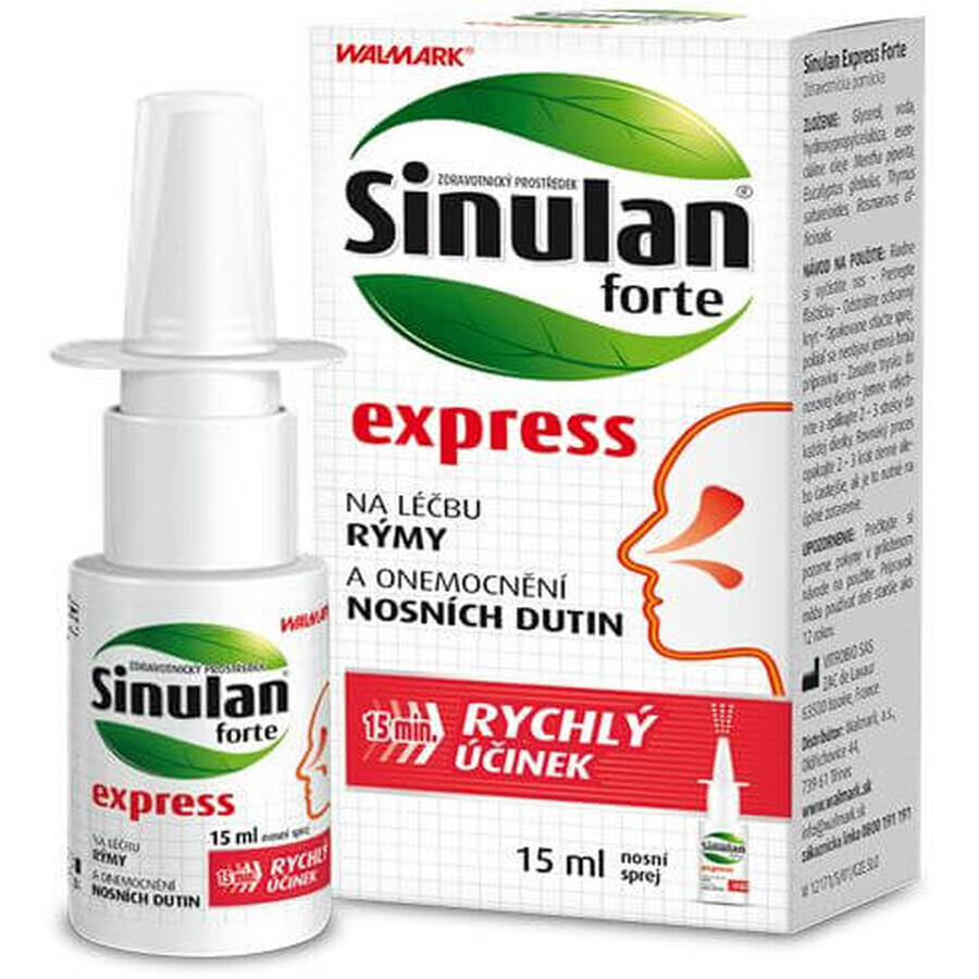 Sinulan forte spray nasal express 15 ml