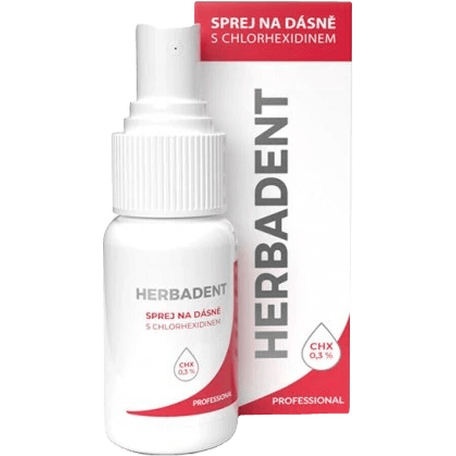 Herbadent spray profesional para encías con clorhexidina 25 ml