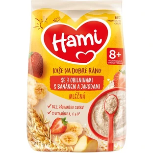 Hami 7-grain porridge with banana and strawberries 210 g