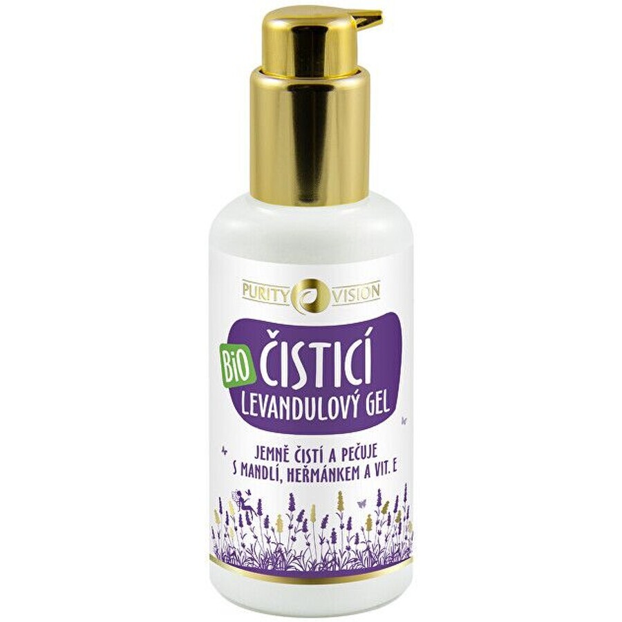 Purity Vision Lavender cleansing gel with almond, chamomile and vit. E BIO 100 ml