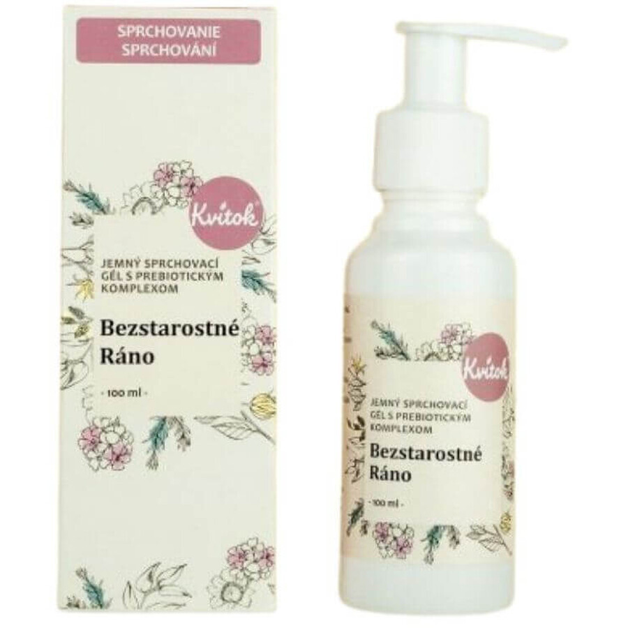 Kvitok Gel de ducha suave con complejo prebiótico - Mañana sin preocupaciones 100 ml