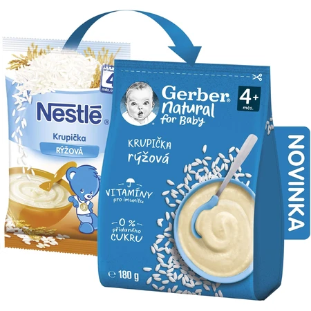 Gerber Natuurlijke Rijstkorrels 4m+ 180 g