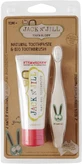 Jack N' Jill Jack N' Jill Natural Strawberry Toothpaste Set + ORGANIC Bunny Baby Toothbrush 50 g