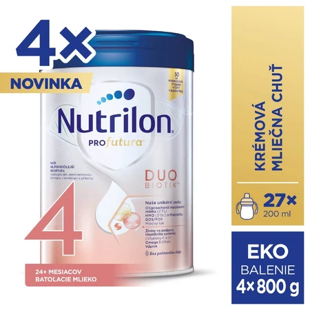 Nutrilon Profutura® DUOBIOTIK™ 4 UK leche para niños pequeños. 24 meses 4 x 800 g