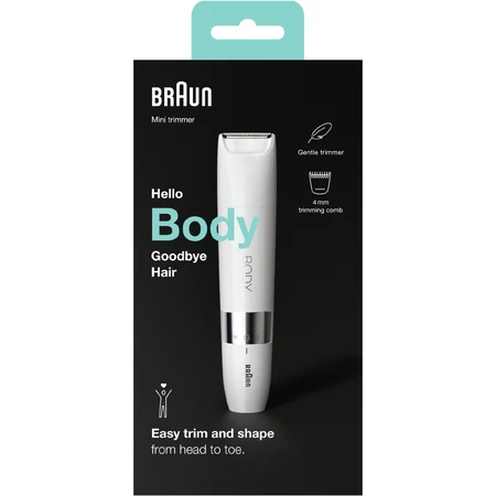 Braun Body Minitrimmer BS1000 elektrische lichaamshaarverwijderaar
