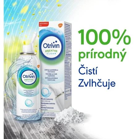Otrivin Breathe Clean isotoon zeewater voor neusspoeling 100 ml