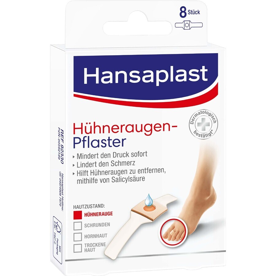 Hansaplast patch net 8 pezzi