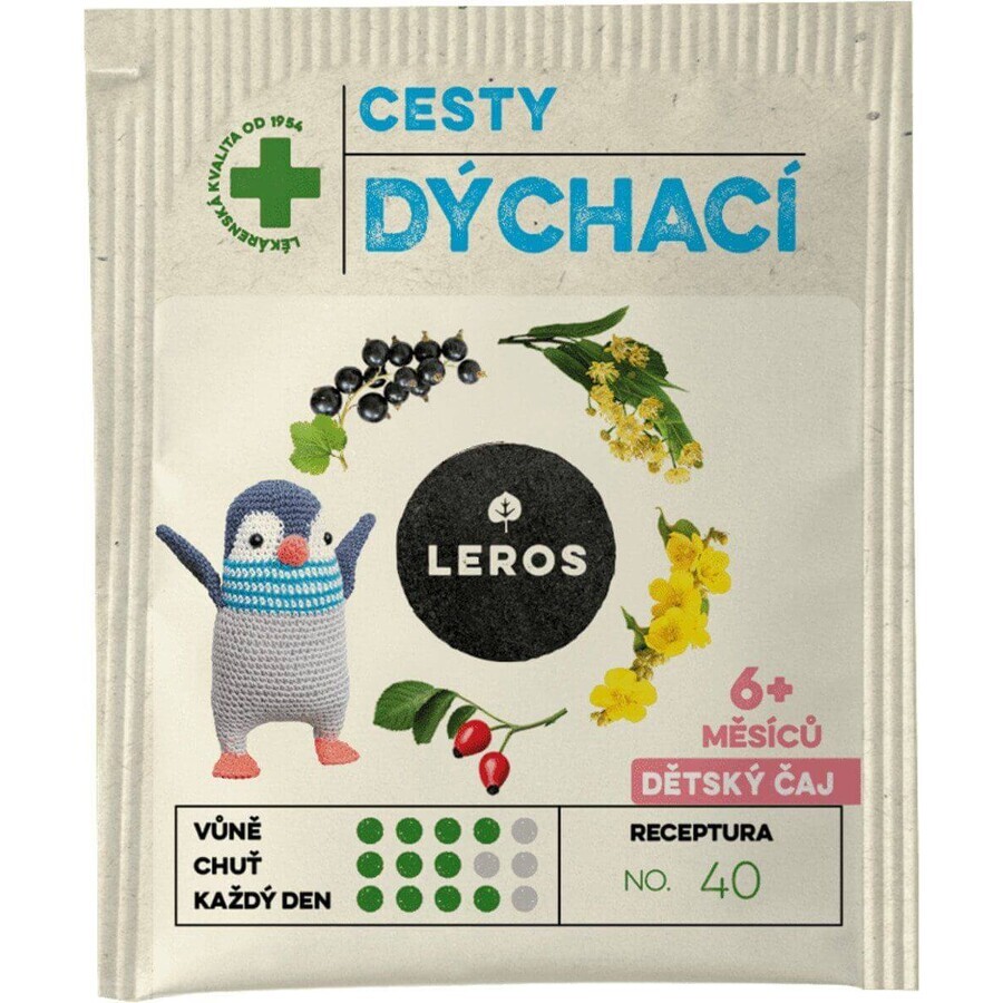 Leros Thé des voies respiratoires pour enfants 20 x 2 g