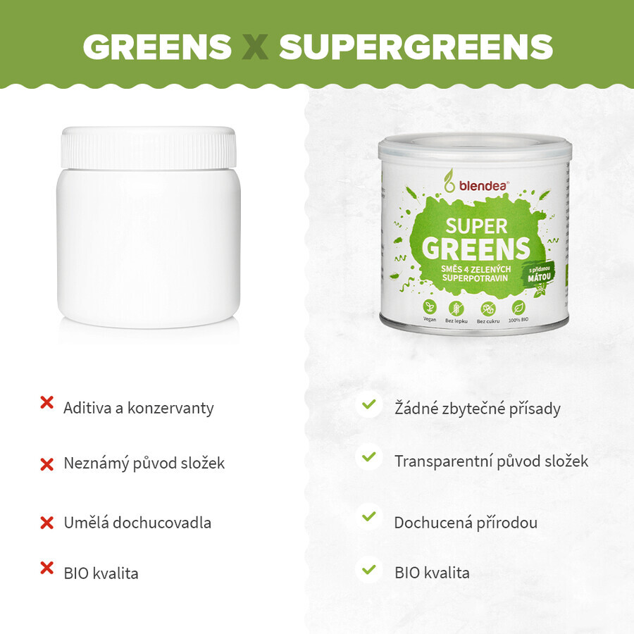 Blendea Supergreens BIO 5 grüne Superfoods 90 g