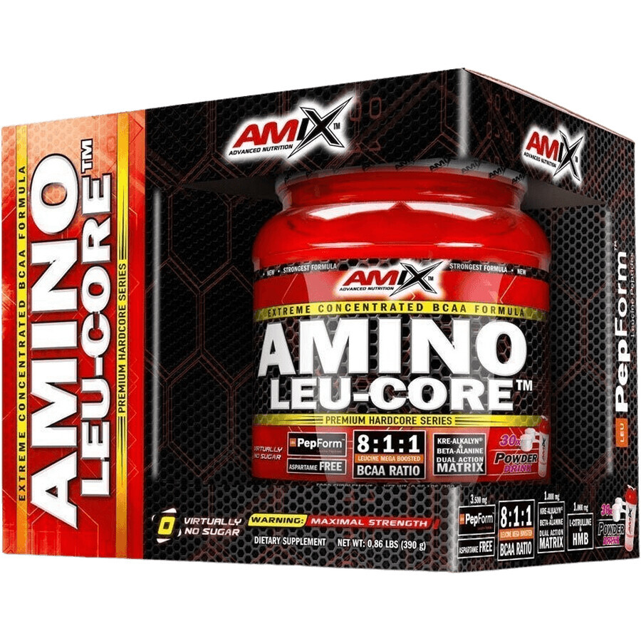 Amix Amino Leu-core 8:1:1, Ponche de frutas 390 g