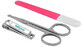 BabyOno Baby manicure set red 3 pcs