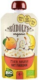 Rudolfs Organic Fruit snack gluten free Peach, banana, wholegrain oat flakes 110 g