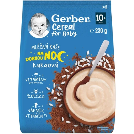 Gerber Cereal Cereal milk porridge cocoa Good Night 230 g