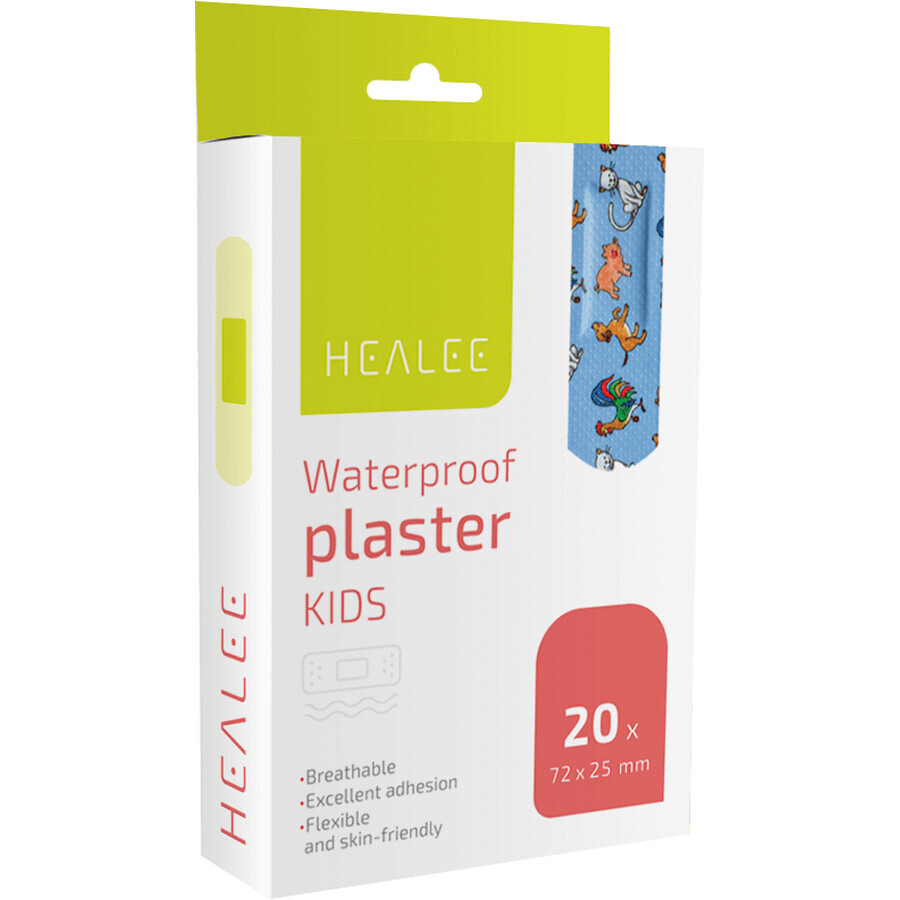 Healee Parche impermeable para niños 72x25mm 20 piezas