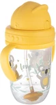 Canpol bebeluși Ceașcă fără curgere cu pai cu greutate 6m+ Animale exotice galben 270 ml