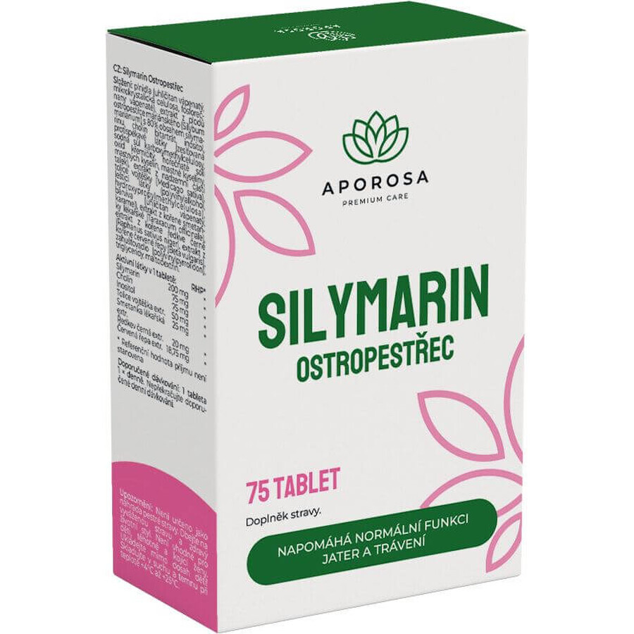 Aporosa Distel (Silymarine 200 mg) 75 stuks