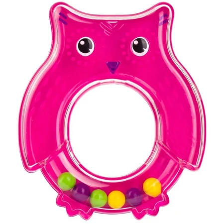 Canpol kids Serpiente con cascabel búho rosa