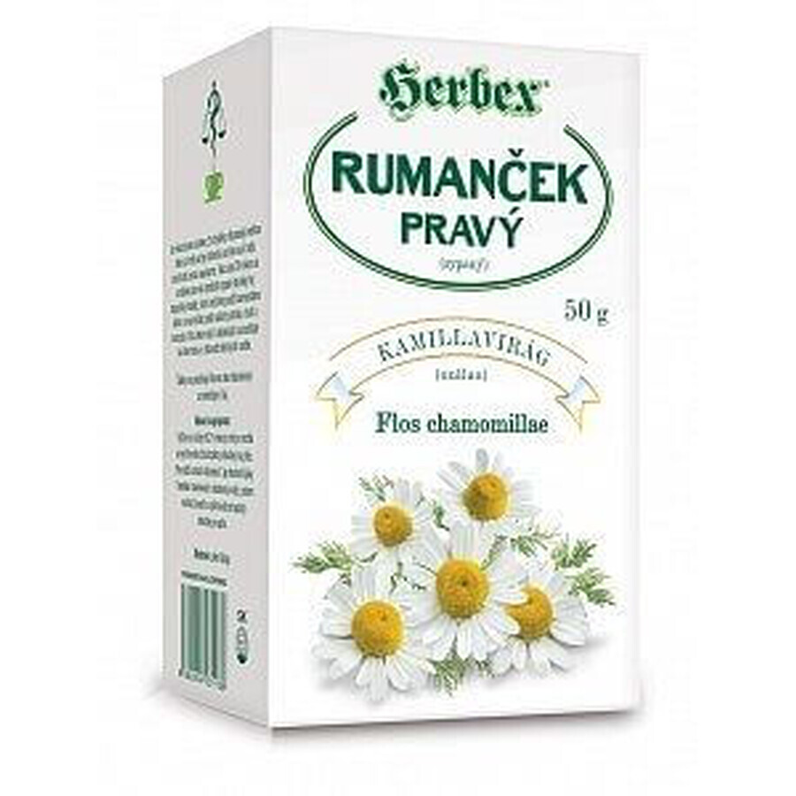Herbex Camomilla Tè sfuso alla camomilla, 50 g