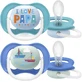 Philips Avent Ultra Luft Text Schnuller 6-18m Junge 2 Stück