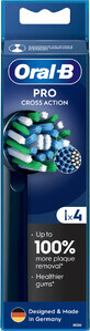 Oral-B Pro Cross Action schwarz B&#252;rstenk&#246;pfe 4 St&#252;ck