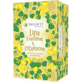 Sachet Megafyt Lime avec miel et citron 20 x 2 g
