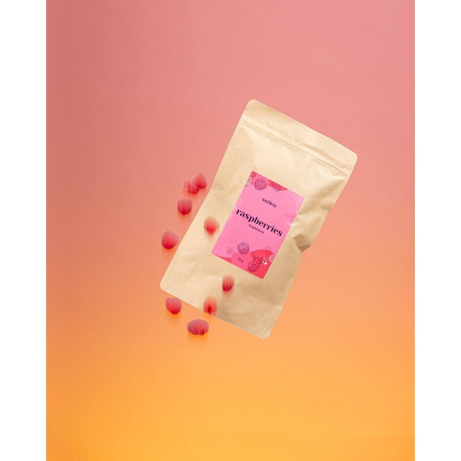 Snäksy Whole freeze-dried raspberries 50 g