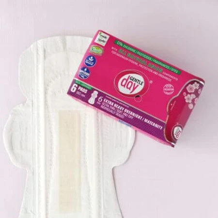 Gentle Day Pads postpartum extra absorberend, 1 x 6 stuks