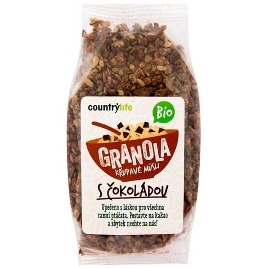Country Life Granola Muesli croccante con cioccolato biologico 350 g