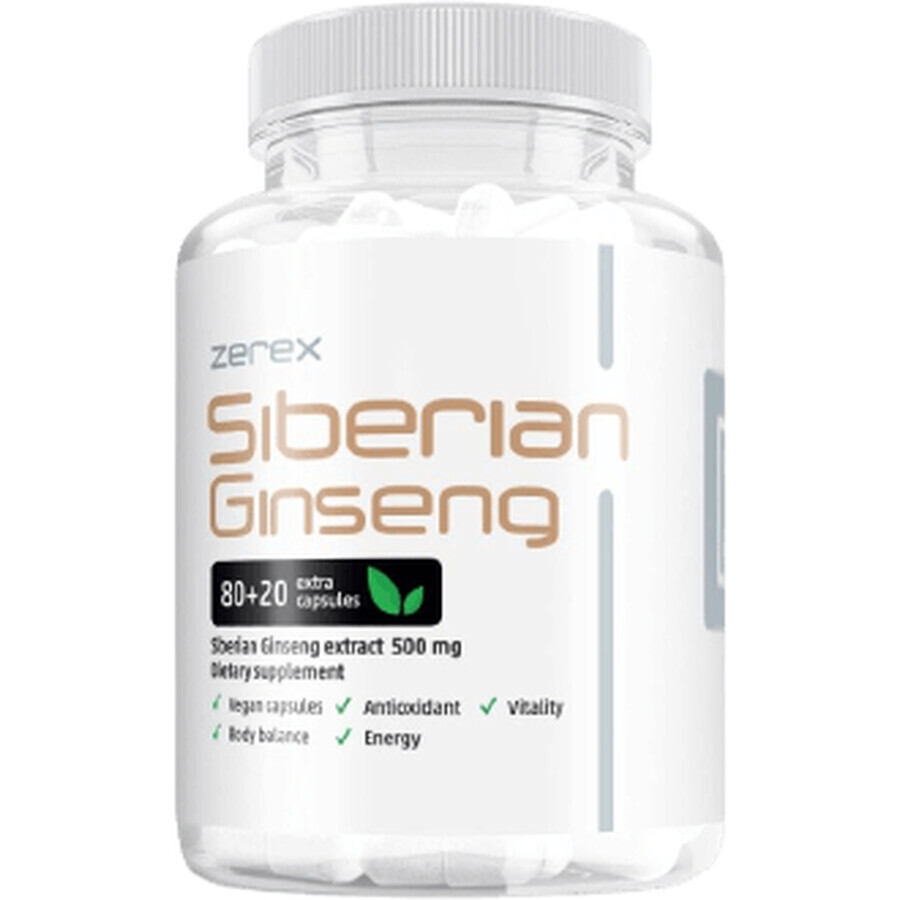 Zerex Siberian Ginseng 100 capsules