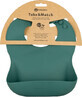 Petite&amp;Mars Silicone bib Take&amp;Match Misty Green Misty Green 6m+
