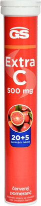 GS Extra C 500 rojo naranja 20+5 comprimidos efervescentes
