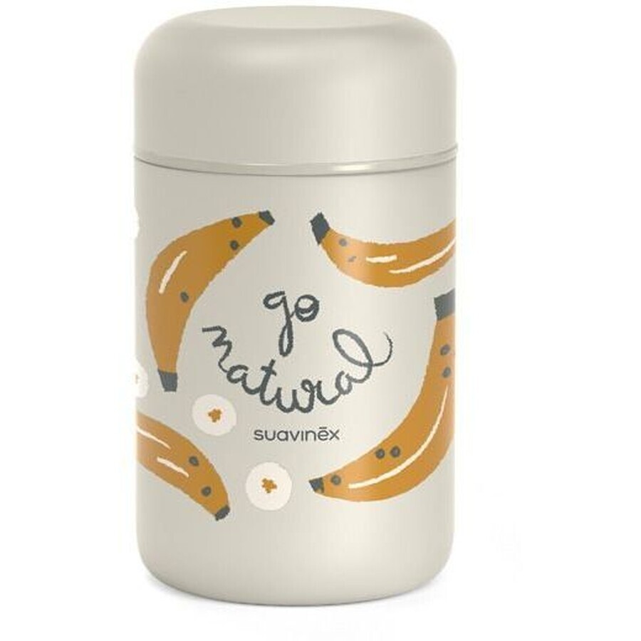 Thermos Suavinex Go Natural - bananengrijs
