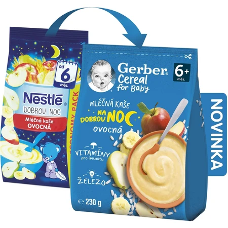 Gerber Gerber Céréales Lait Céréales Fruit Porridge Good Night 230 g