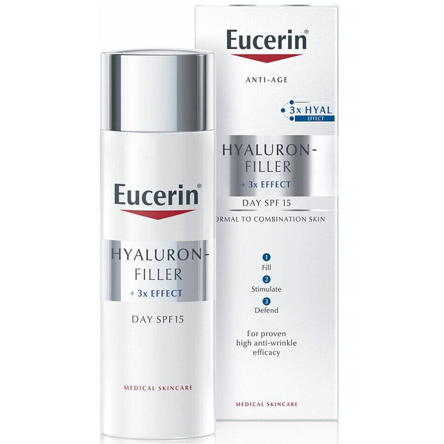 Buy Eucerin Hyaluron-Filler + 3xEffect day cream for normal to combination skin 50 ml Eucerin Hyaluron-Filler + 3xEffect day cream for normal to combination skin 50 ml