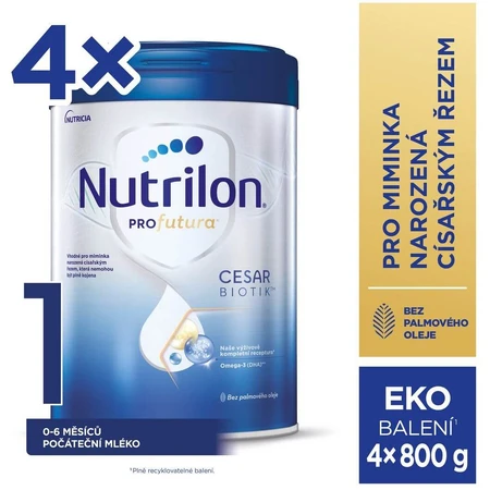 Nutrilon Cesarbiotik™ 1 Säuglingsmilch von Geburt an 4 x 800 g
