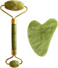 Palsar7 Guasha Massage Roller and Plate (green jade xiuyan) 2 pcs