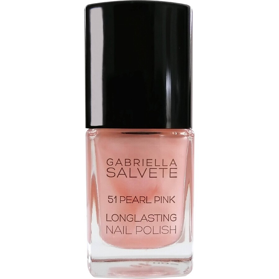 Gabriella Salvete Lacca per unghie a lunga durata con alta lucentezza 51 Rosa perlato 11 ml