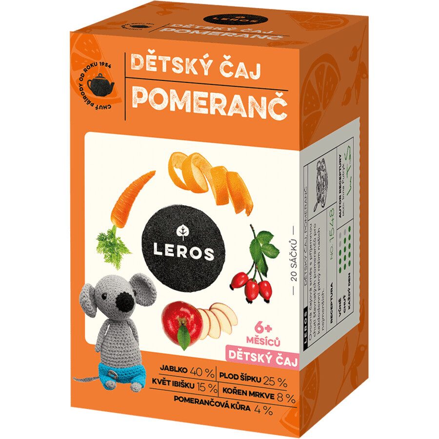 Leros Kindertee Orange 20 x 2 g