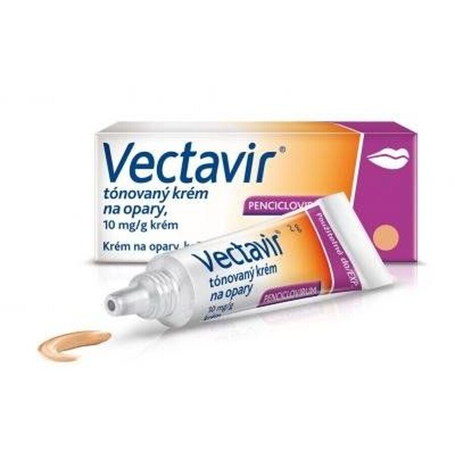 Vectavir crème colorée pour les boutons de fièvre 2 g