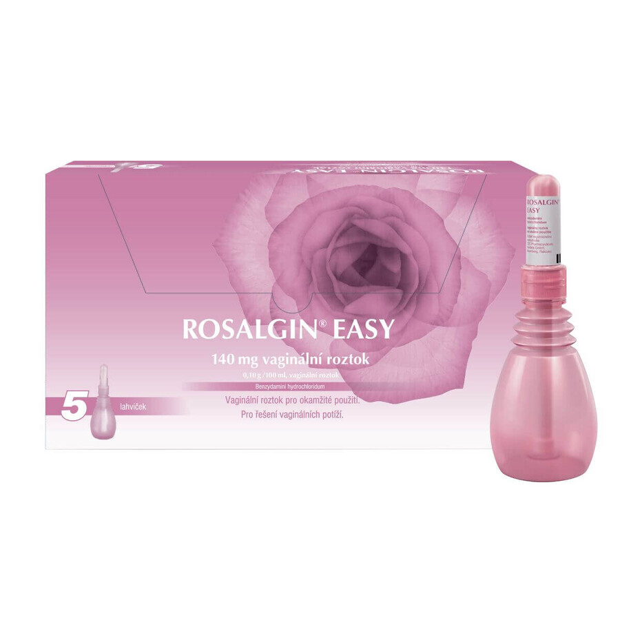 Rosalgin EASY vaginal solution 5 x 140 ml
