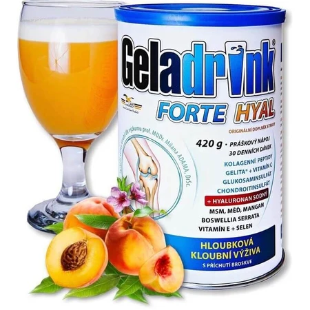 Geladrink FORTE HYAL Perzik HYAL Perzik poeder 420 g
